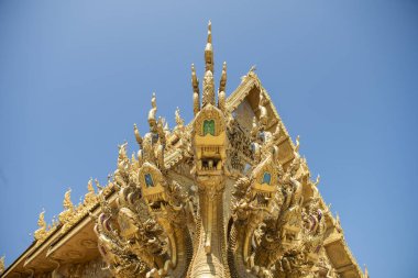 Tayland, Nan: 13 Kasım 2024 - Nan şehrinde Wat Sri Phan Ton, Kuzey Tayland.  