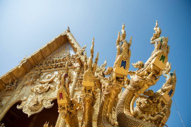 Tayland, Nan: 13 Kasım 2024 - Nan şehrinde Wat Sri Phan Ton, Kuzey Tayland.  