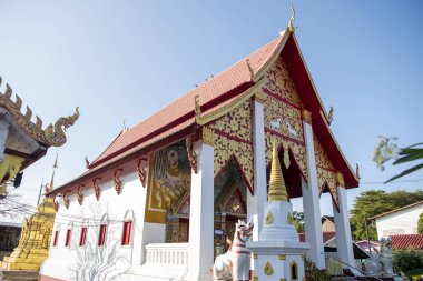 Tayland, Nan: 13 Kasım 2024 - Nan şehrindeki Wat Apai Kuzey Tayland.  