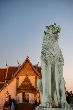 Tayland, Nan: 13 Kasım 2024 - Nan şehrindeki Wat Phumin Kuzey Tayland.