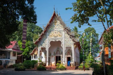 Tayland, Nan: 14 Kasım 2024 - Nan şehrindeki Wat Aranyawad Kuzey Tayland.  