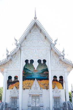 Tayland, Nan: 14 Kasım 2024 - Nan şehrindeki Wat Satharot, Kuzey Tayland.  