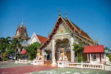 Tayland, Nan: 14 Kasım 2024 - Nan şehrindeki Wat Nam Lom, Kuzey Tayland.  