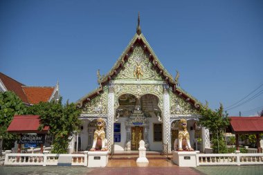 Tayland, Nan: 14 Kasım 2024 - Nan şehrindeki Wat Nam Lom, Kuzey Tayland.  