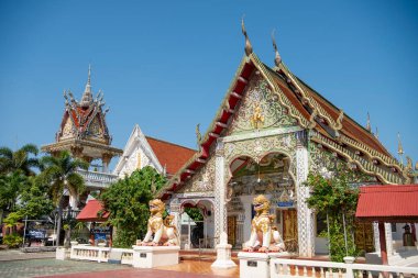 Tayland, Nan: 14 Kasım 2024 - Nan şehrindeki Wat Nam Lom, Kuzey Tayland.  