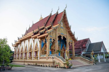 Tayland, Nan: 14 Kasım 2024 - Nan şehrindeki Wat Muang Tuet Kuzey Tayland.  