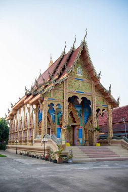Tayland, Nan: 14 Kasım 2024 - Nan şehrindeki Wat Muang Tuet Kuzey Tayland.  