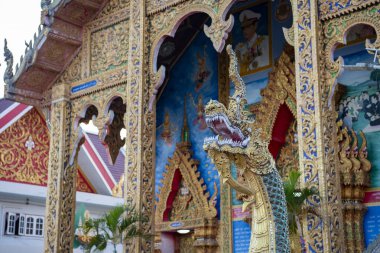 Tayland, Nan: 14 Kasım 2024 - Nan şehrindeki Wat Muang Tuet Kuzey Tayland.  