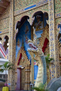 Tayland, Nan: 14 Kasım 2024 - Nan şehrindeki Wat Muang Tuet Kuzey Tayland.  