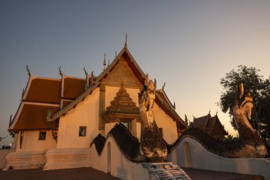 Tayland, Nan: 13 Kasım 2024 - Nan şehrindeki Wat Phumin Kuzey Tayland.