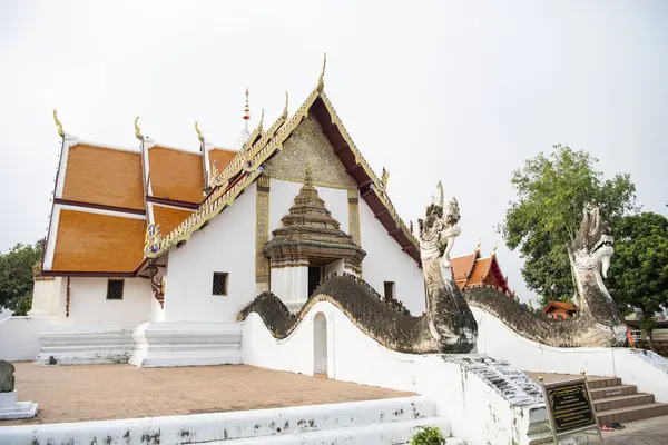 Tayland, Nan: 13 Kasım 2024 - Nan şehrindeki Wat Phumin Kuzey Tayland.