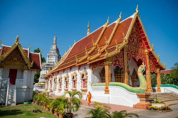 Tayland, Nan, Kasım, 13, 2024 - Wat Suan Tan, Kuzey Tayland 'da Nan şehrinde Chedi ile birlikte.  