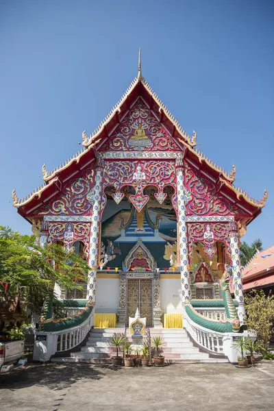 Tayland, Nan: 13 Kasım 2024 - Nan şehrindeki Wat Sri Montien, Kuzey Tayland.  