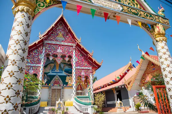 Tayland, Nan: 13 Kasım 2024 - Nan şehrindeki Wat Sri Montien, Kuzey Tayland.  