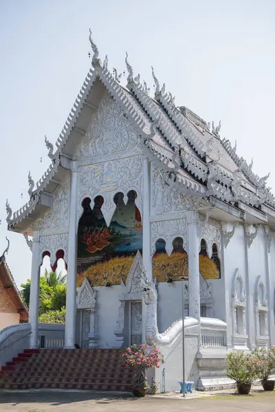 Tayland, Nan: 14 Kasım 2024 - Nan şehrindeki Wat Satharot, Kuzey Tayland.  