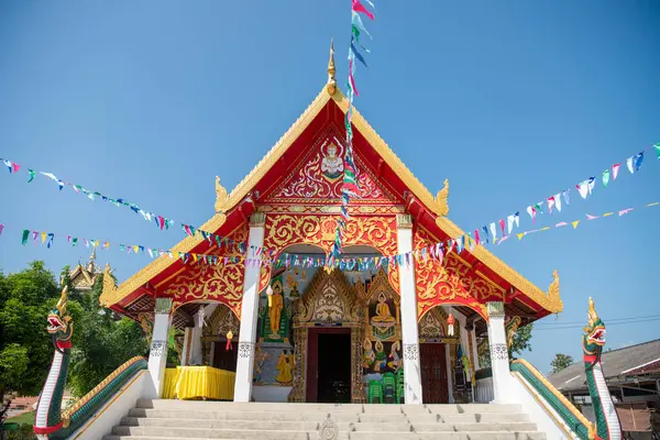 Tayland, Nan: 14 Kasım 2024 - Nan şehrinde Wat Maha Pho, Kuzey Tayland.  