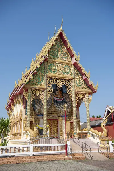 Tayland, Nan: 14 Kasım 2024 - Nan şehrindeki Wat Chiang Kang Kuzey Tayland.  