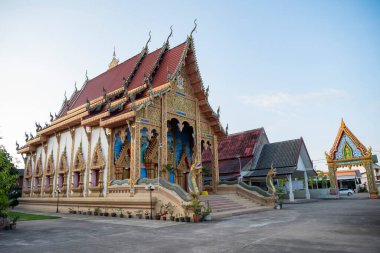 Tayland, Nan: 14 Kasım 2024 - Nan şehrindeki Wat Muang Tuet Kuzey Tayland.  