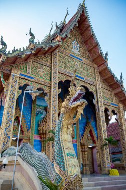 Tayland, Nan: 14 Kasım 2024 - Nan şehrindeki Wat Muang Tuet Kuzey Tayland.  