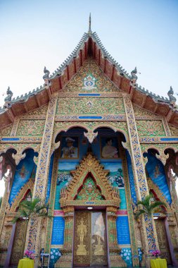 Tayland, Nan: 14 Kasım 2024 - Nan şehrindeki Wat Muang Tuet Kuzey Tayland.  