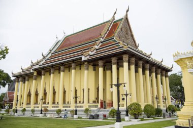 Tayland, Bangkok - 6 Kasım 2024: Wat Thepsirintrawat Ratchaworawihan Tayland 'da.