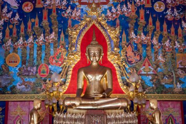 Tayland, Bangkok - 6 Kasım 2024: Tayland 'ın Bangkok şehrindeki Wat Phlapphla Chai' de.