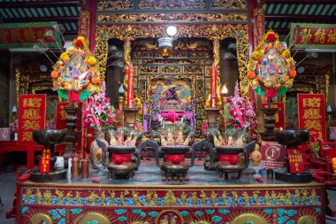 San Jiao Eng Biaw Tapınağı, Sathorn, Bangkok, Tayland. Tayland, Bangkok, 13 Aralık 2024.