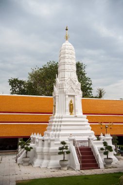 Tayland, Bangkok - 14 Aralık 2024: Wat Maha Tayland 'ın Bangkok şehrinde Ko Ratanakosin' de.