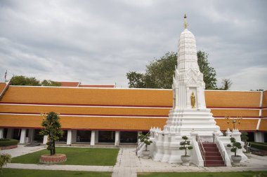 Tayland, Bangkok - 14 Aralık 2024: Wat Maha Tayland 'ın Bangkok şehrinde Ko Ratanakosin' de.