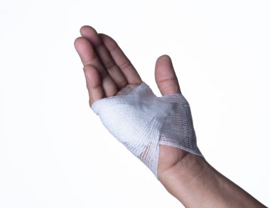 Wounds at the wrist,bandages a hand wound pain medicine