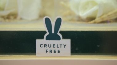 Shop of ethical cosmetics for conscious people who care not only about themselves but also about animals. A symbol free from cruelty in the form of rabbit ears. Prohibition of experiments on animals.