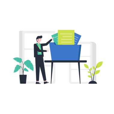 Müşteri koruma ve gizlilik, vektör illüstrasyonu, iniş sayfası, ui, web sitesi, mobil uygulama, sosyal medya, poster, el yazısı ve afiş