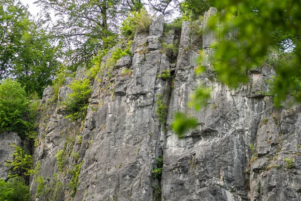 Rotsformatie Rotswand Stenen Berg — Stockfoto