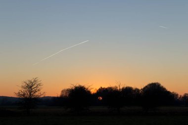 Sunset - Blue Orange Sky - Akşam Havası