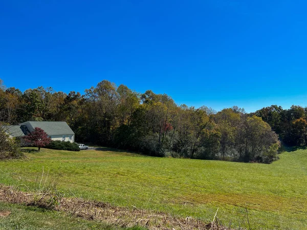 Beautiful View Changing Leaves Blue Ridge Parkway — Stock Photo, Image