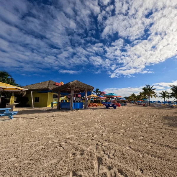 Bahamas Dezembro 2021 Praia Coco Cay Que Royal Caribbean Cruise — Fotografia de Stock