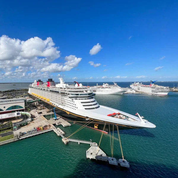 Orlando Usa Stycznia 2022 Fantazja Disney Cruise Ship Porcie Canaveral — Zdjęcie stockowe