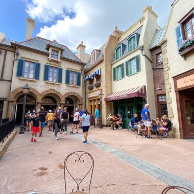 Orlando, FL USA- 20 Ekim 2020: The French Pavillion at EPCOT, Walt Disney World, Orlando, Florida.