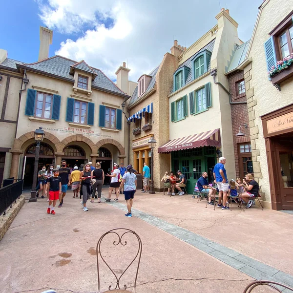 Orlando, FL USA- 20 Ekim 2020: The French Pavillion at EPCOT, Walt Disney World, Orlando, Florida.