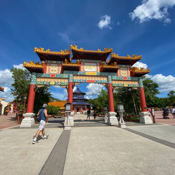 Orlando Usa Agosto 2020 Pavilhão China Epcot Walt Disney World — Fotografia de Stock