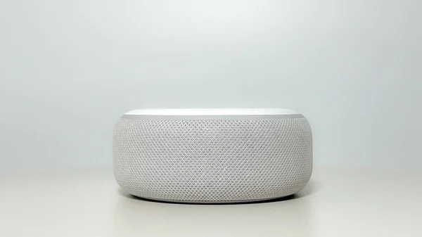 stock image Orlando, FL USA - July 14, 2022:  An Amazon Alexa on a white background.