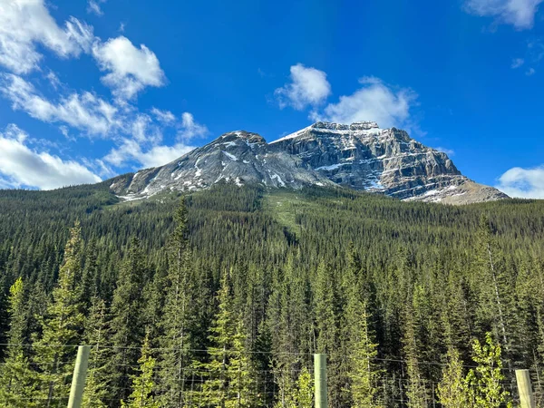 Gyönyörű Panoráma Vezetés Közben Yoho Nemzeti Park Kanadában — Stock Fotó
