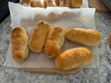 Florida, Orlando 'da bir evde yeni pişmiş pizza rulosu..