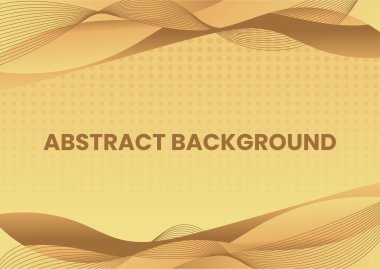 Soyut şekilli altın rengi arkaplan