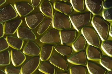 Vintage gold lettering, gold embossed pattern, textured background. Relief surface