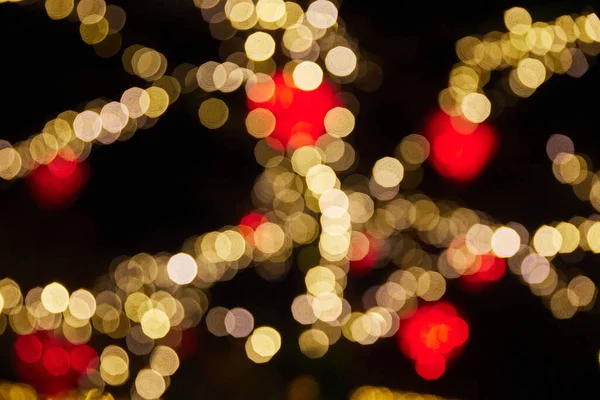 Christmas lights out of focus in Denmark.