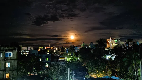 Moon Beauty Nightscape View — Stock Photo, Image