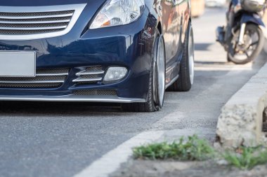 Araba kazasından kaza yol bekle Sigorta Bangkok Road bir şehir olarak: hasar, kaza trafik Tayland büyük bir sorun vardır.