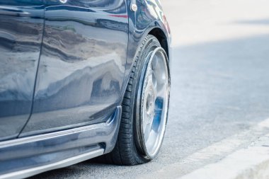 Araba kazasından kaza yol bekle Sigorta Bangkok Road bir şehir olarak: hasar, kaza trafik Tayland büyük bir sorun vardır.