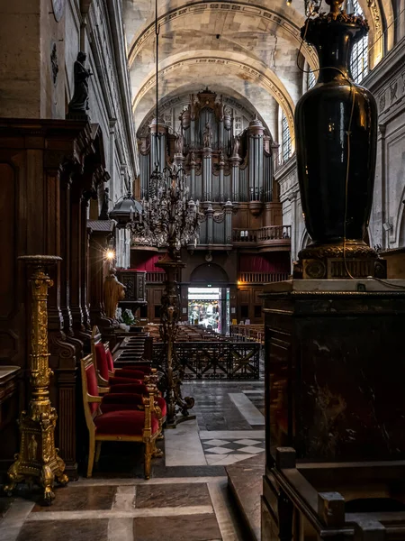 Paris Görkemli Bir Kilise Ortaçağ Sanat Mimarisi Fransa — Stok fotoğraf